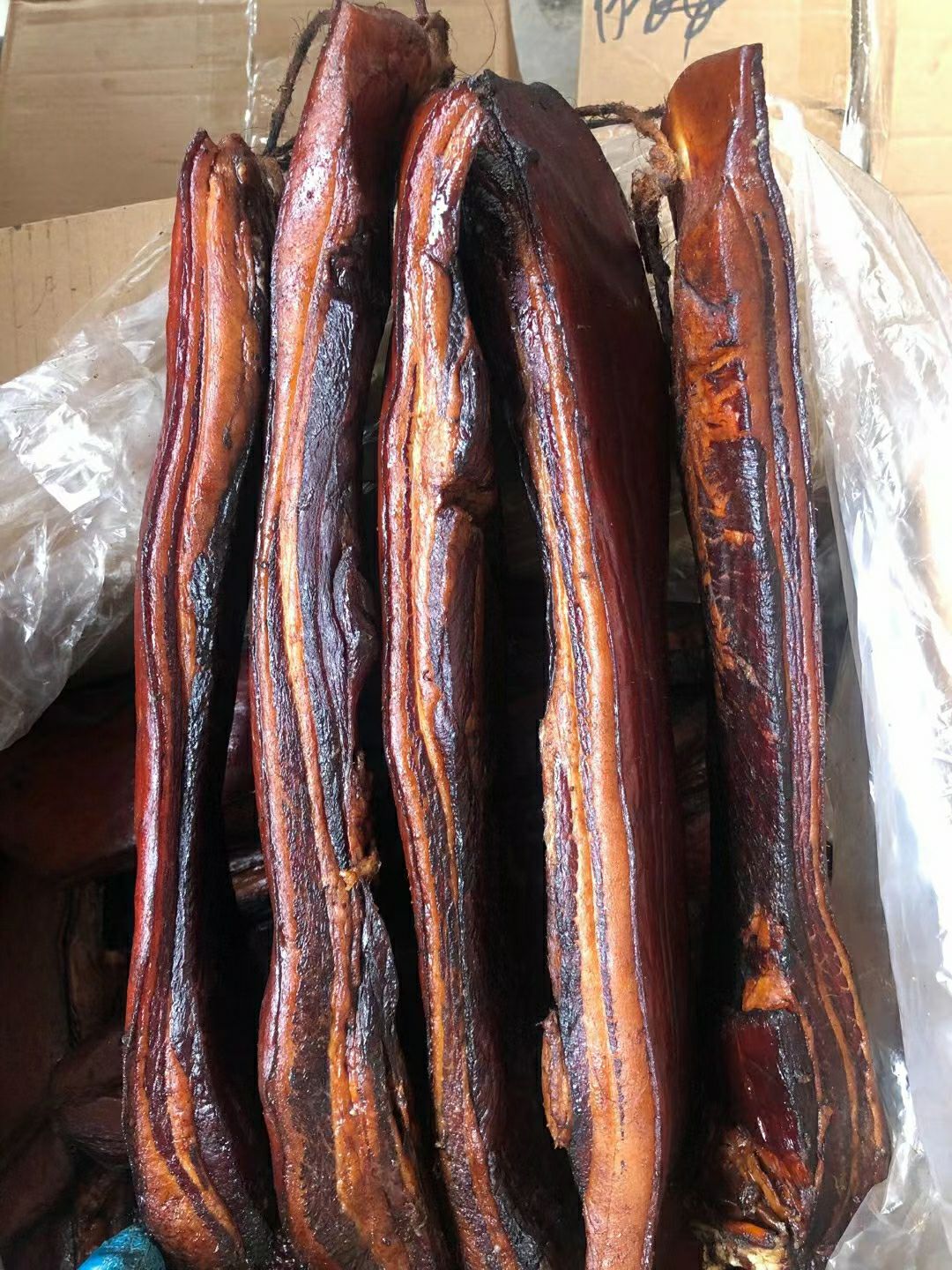 四川特产腊肉 烟熏肉 颜色漂亮  五花腊肉 二刀 口味正宗