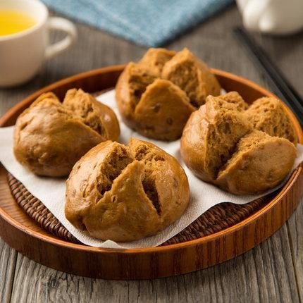 包子  豆加壹开口红糖馒头