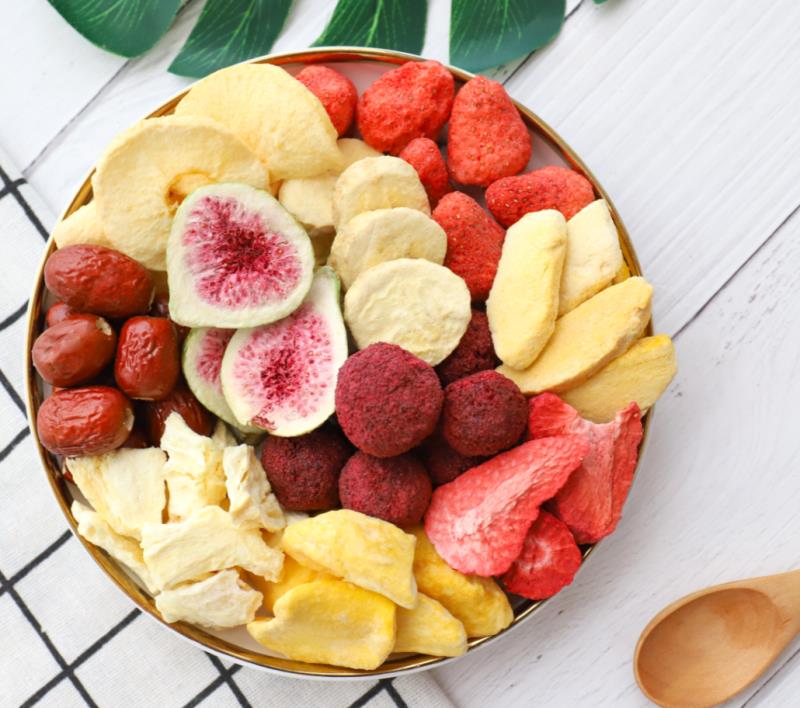 火龙果干  冻干火龙果综合水果脆综合果蔬脆生产厂家