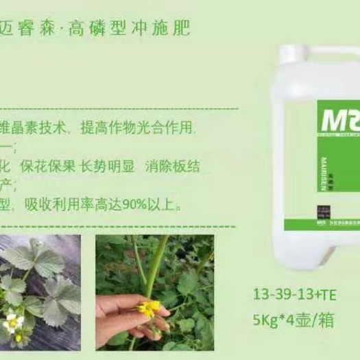 新郑市螯合肥料 迈睿森-高磷型13－39－13+TE促进花芽分化，促进根系