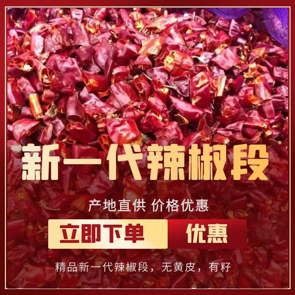 辣椒段 新一代干辣椒  中辣新一辣椒段。有籽通货。包快递物流