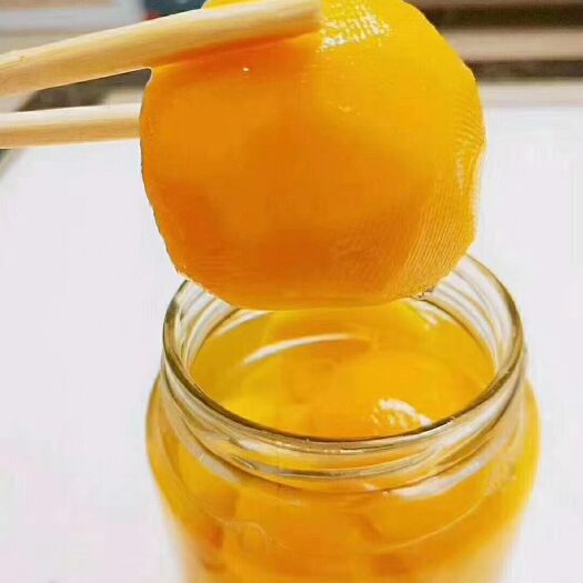 砀山县纯手工罐头黄桃。