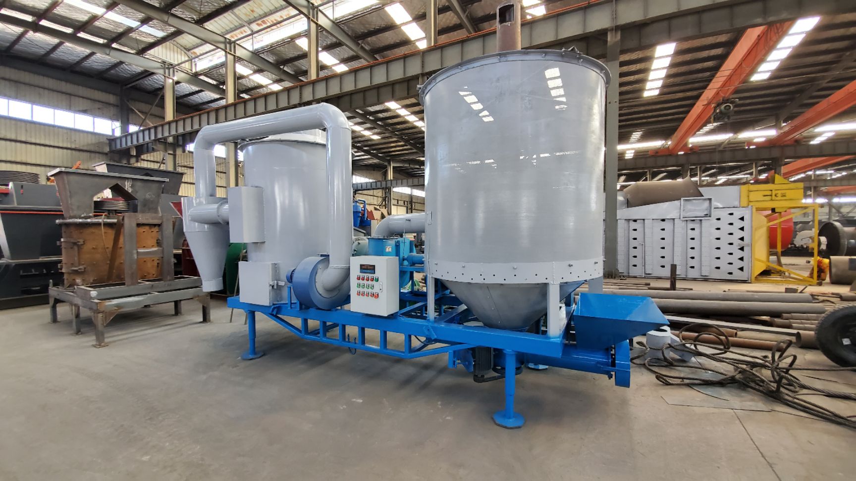 河南建矿小型移动玉米烘干机 电加热环保无污染