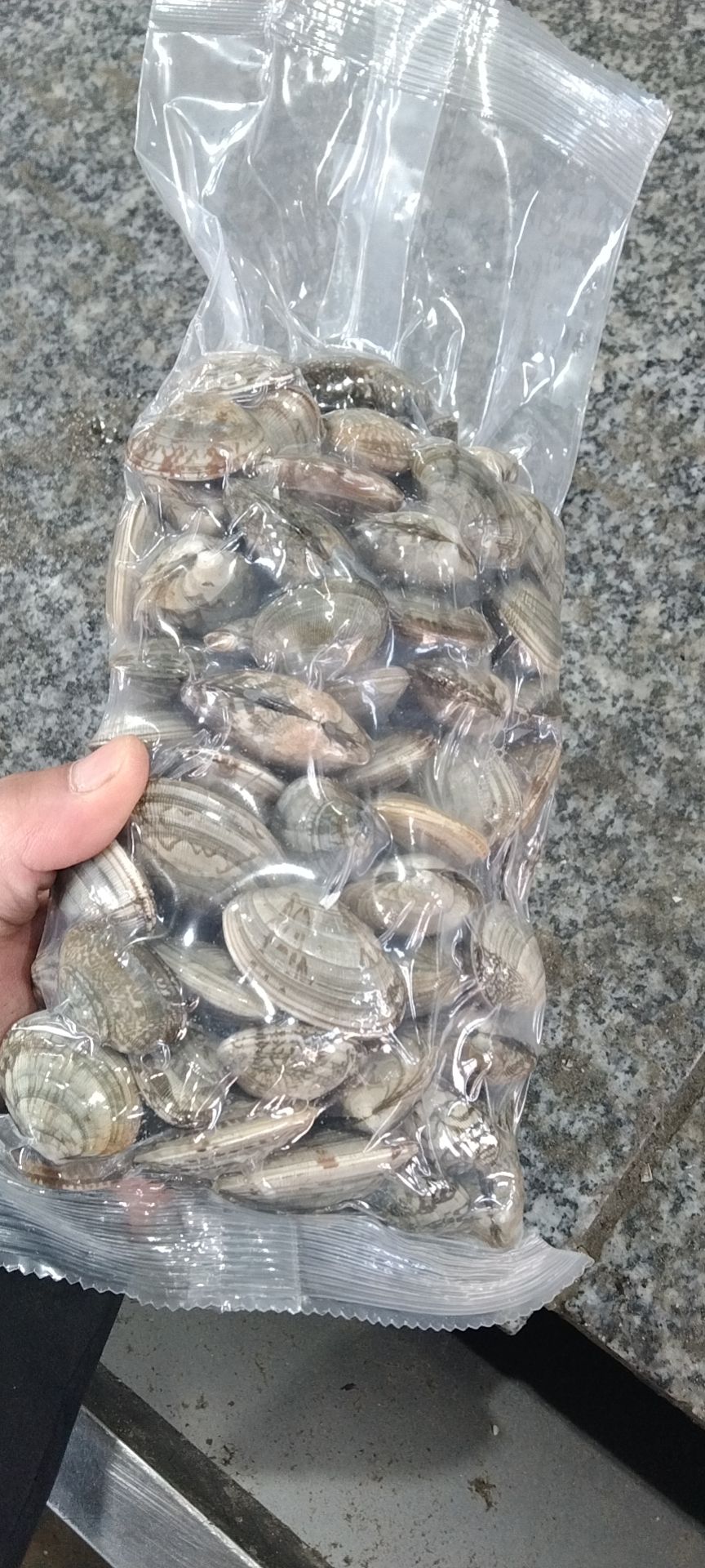  鲜活无沙真空花甲