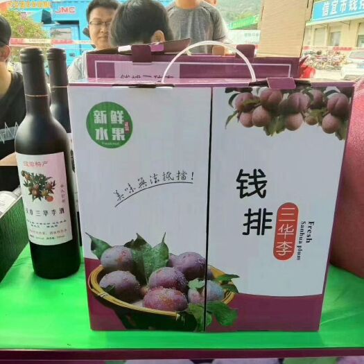 信宜市正宗钱排“银妃”三华李，礼盒包装，送礼