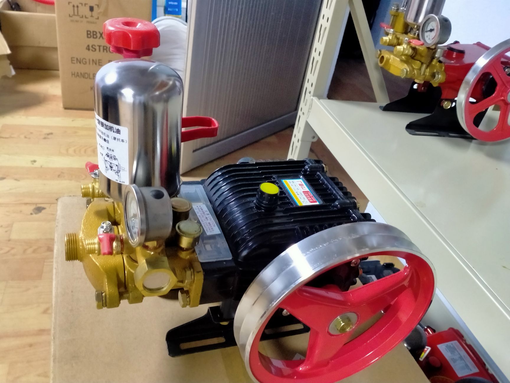 园林农用动力喷雾器高压多功能汽油电机打药泵三杠柱塞泵