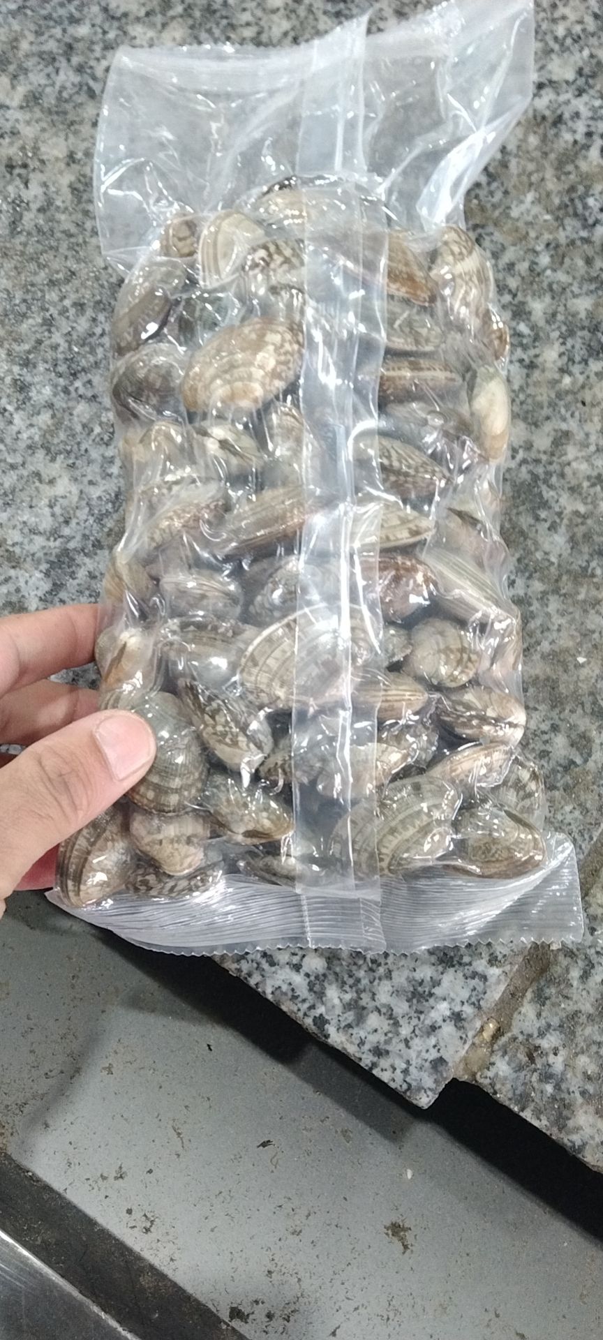  鲜活无沙真空花甲