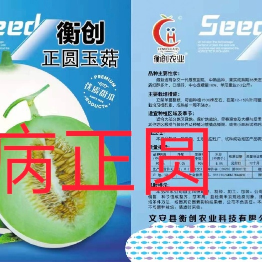甜菜种子  正圆玉菇甜瓜种子~中熟果肉翠绿色口感好含糖量18