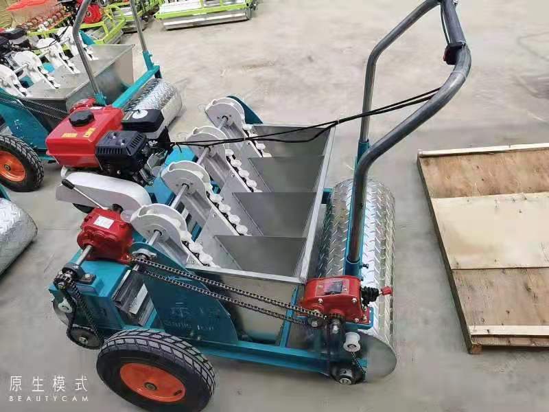 大蒜播种机 汽油手推式大蒜播种机