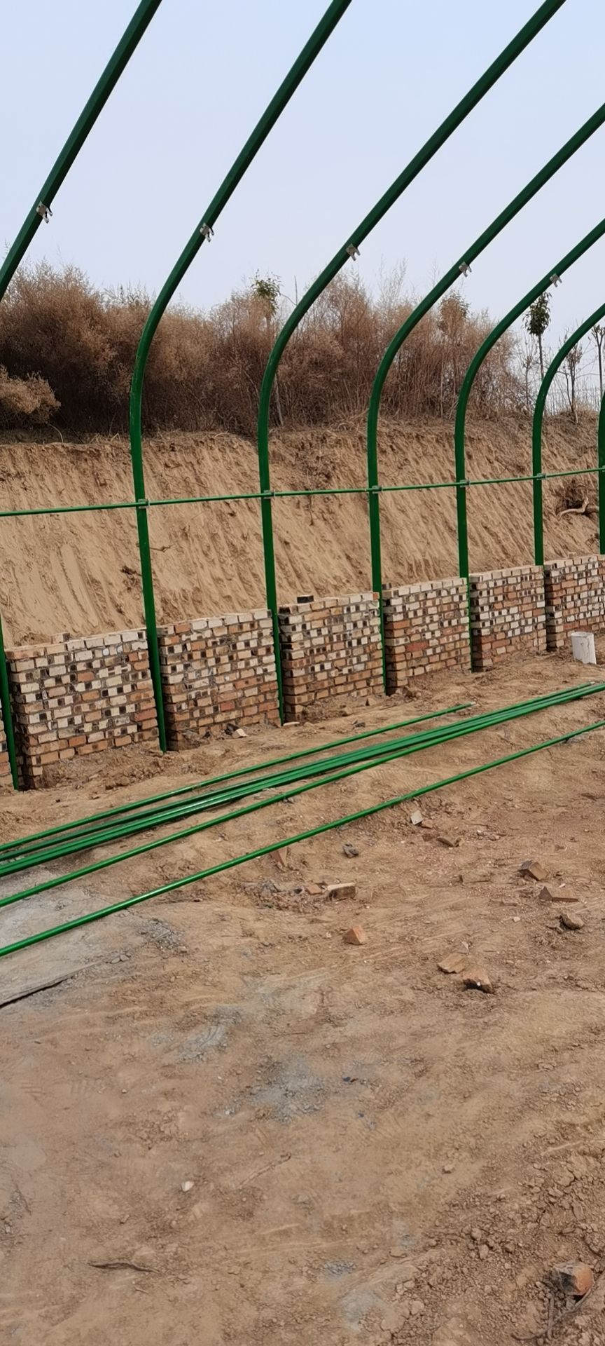 大棚管  【厂家直销】养猪大棚 包塑养羊大棚 热镀锌钢管养鸡鸭大棚