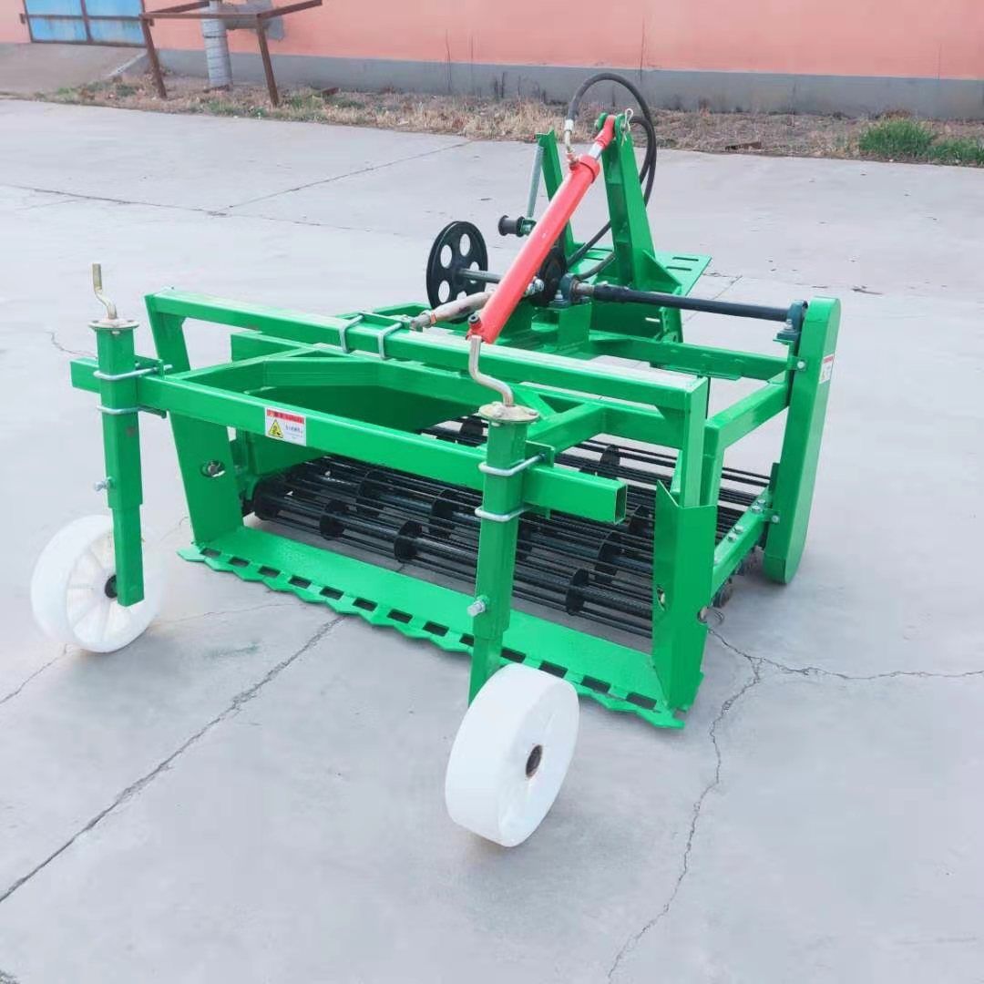 大蒜收获机 拖拉机前置大蒜收割机