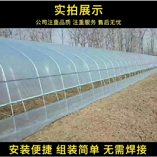 邳州市养鸡棚蔬菜大棚骨架椭圆管养殖大棚草莓花卉钢管直肩葡萄大棚钢架