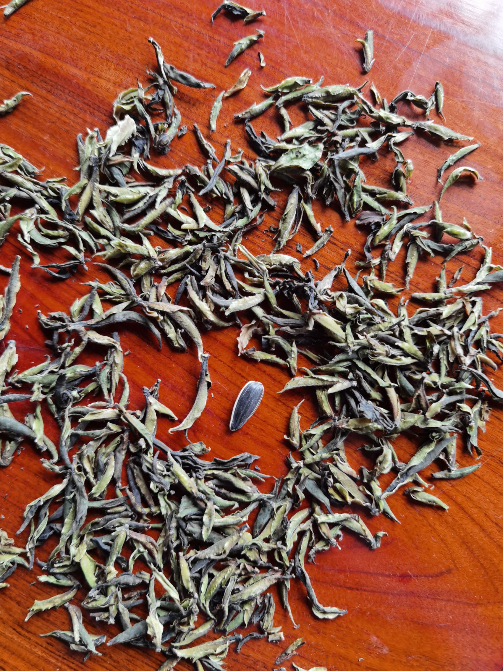 雀舌茶 百年古茶树，人工采摘，72小时内自然风干（或炭火烘培）