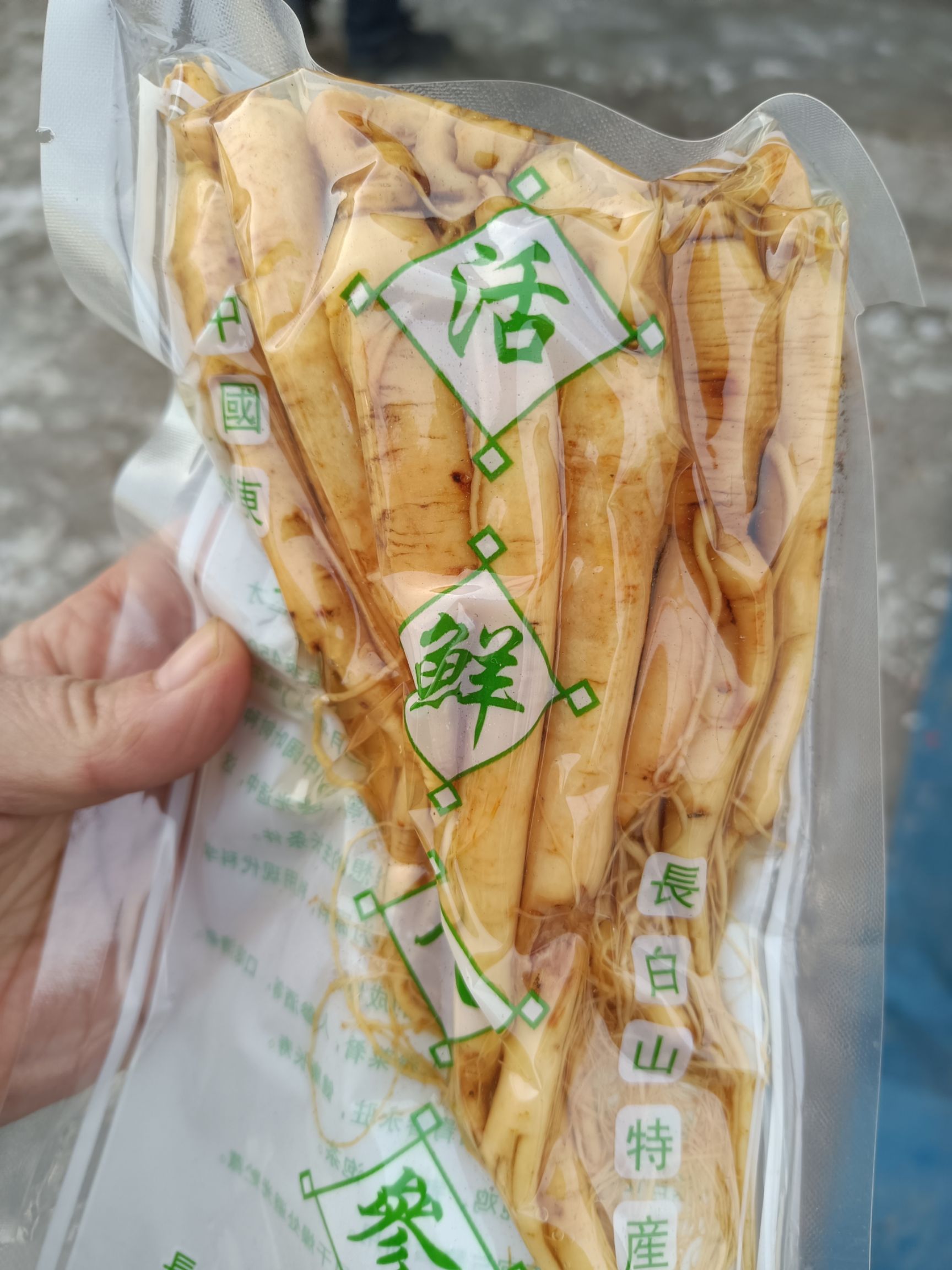 白参 长白山人参保鲜参泡酒煲汤