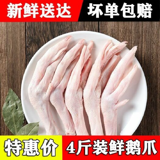 广州鹅掌新鲜冷冻大鹅掌鹅爪农家散养大白鹅鹅爪鹅掌生鹅脚