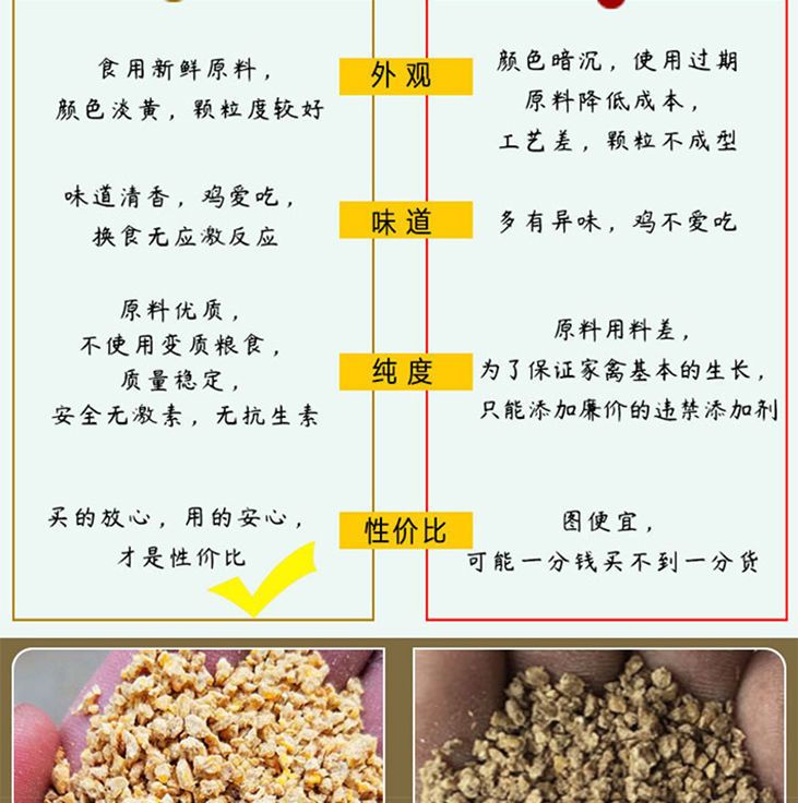 配合饲料  皖淮雏鸡饲料颗粒破碎土鹌鹑小鸡饲料钓鱼打窝散装包
