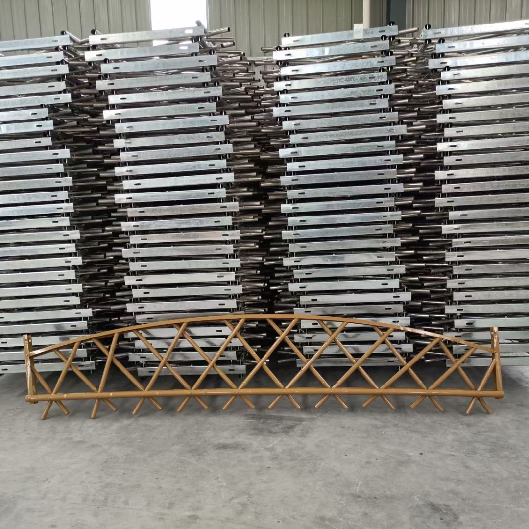 护栏网 栅栏  仿竹节护栏美化园林，园林防护，使用周期长，经济实惠，安装方便