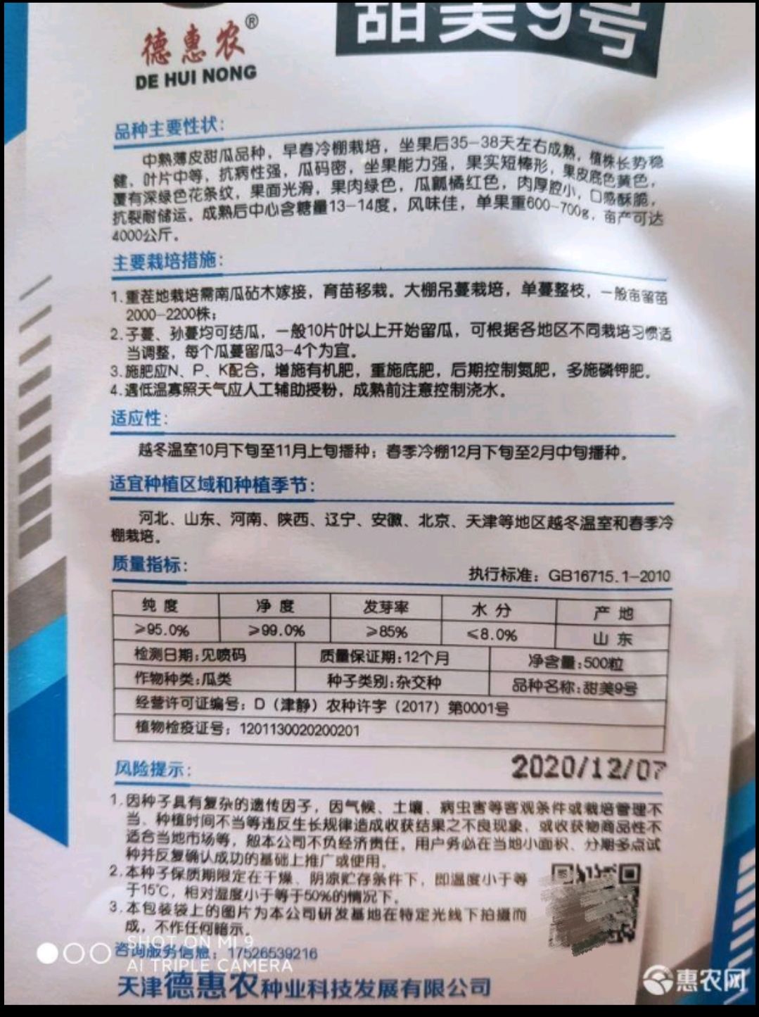  博洋甜瓜种子甜美9号甜瓜种子 博洋改良品种超越上一代的品种