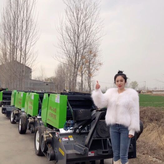 嘉祥县小型粉碎打捆机全自动秸秆打捆机秸秆回收机打包机