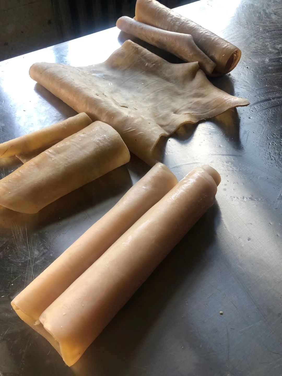 纯水褪牛皮，牛头皮等，带皮牛肉原料