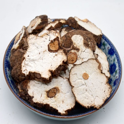 云南带皮茯神 松根穿过茯苓片 无硫熏 500g\袋