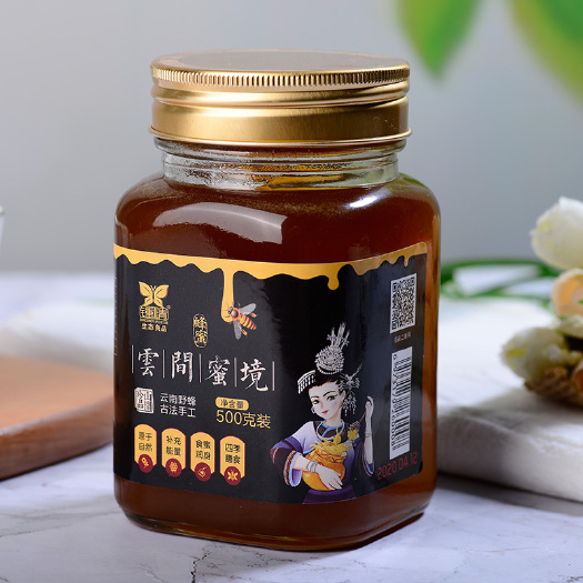 昆明云南野蜂蜜 农家自产天然多花蜂蜜百花蜜蜜源冲饮品500g瓶装