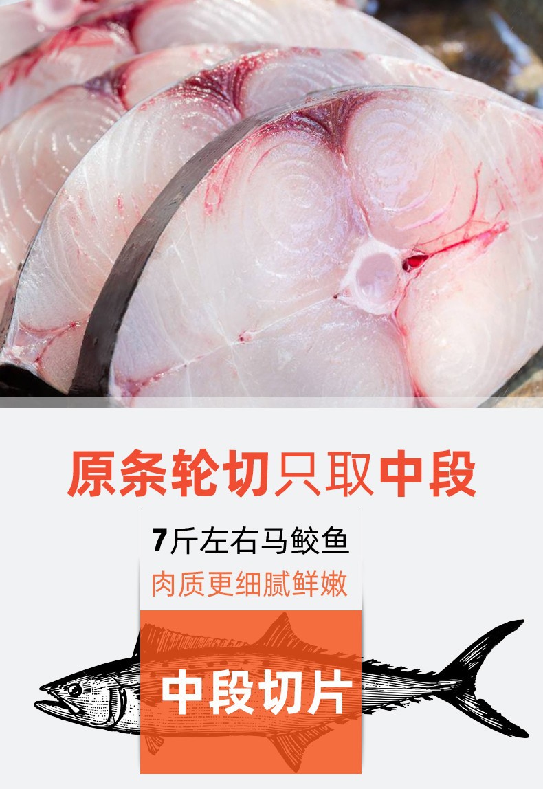 馬鮫魚片  中段馬鮫魚 馬鮫魚切片 凍馬鮫魚片