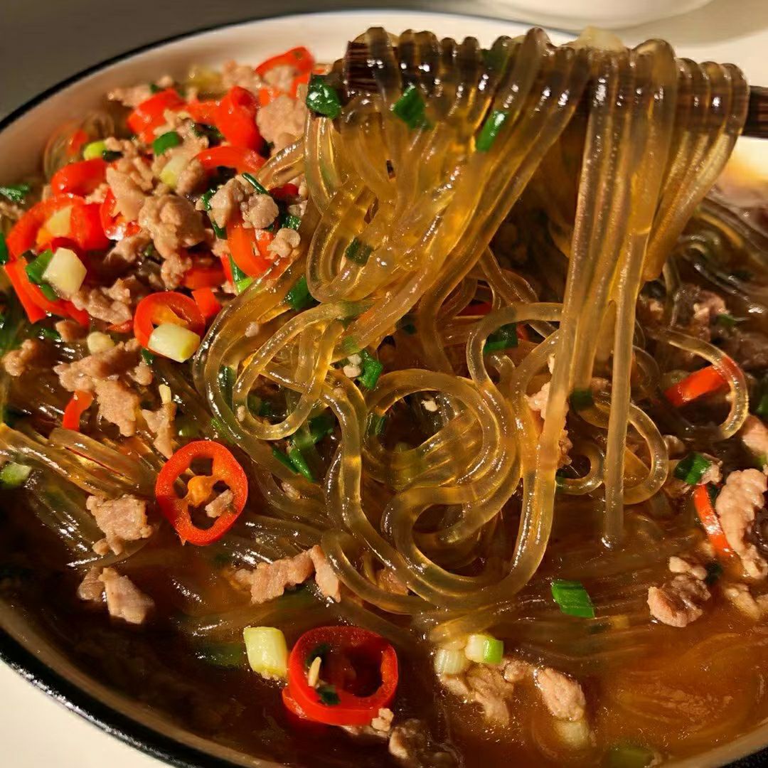 红薯粉条。沂蒙山农家手工粉条子