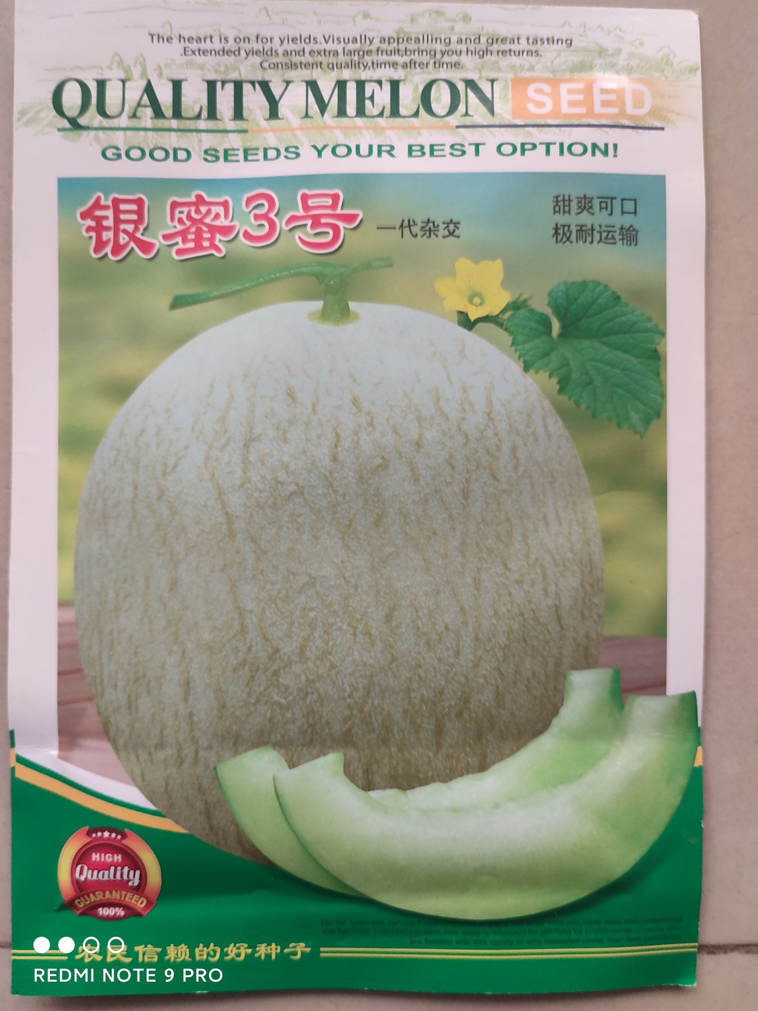 硒砂瓜西瓜种子 二倍体杂交种 ≥95% 