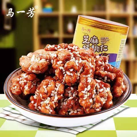 安溪县【全部净重】芝麻琥珀核桃仁250g-500g香甜酥脆超值包邮