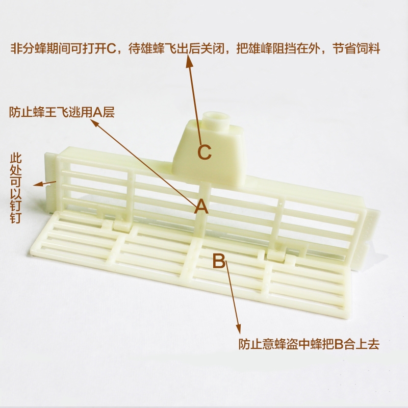 中蜂框片蜜蜂防盗器巢门防蜂王飞逃防意蜂盗中蜂养蜂工具