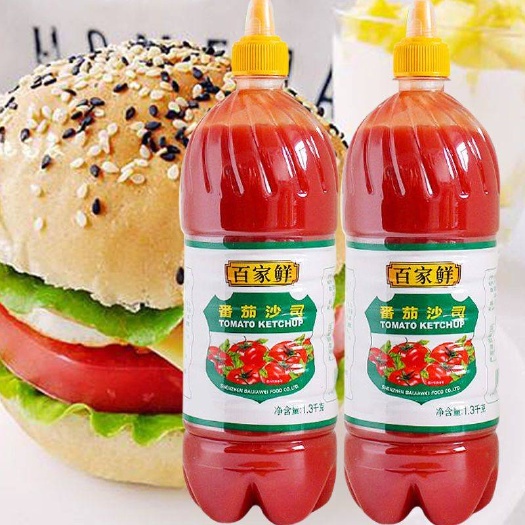 【选择大容量划算】番茄酱百家鲜番茄沙司手抓饼酱沙拉酱包邮
