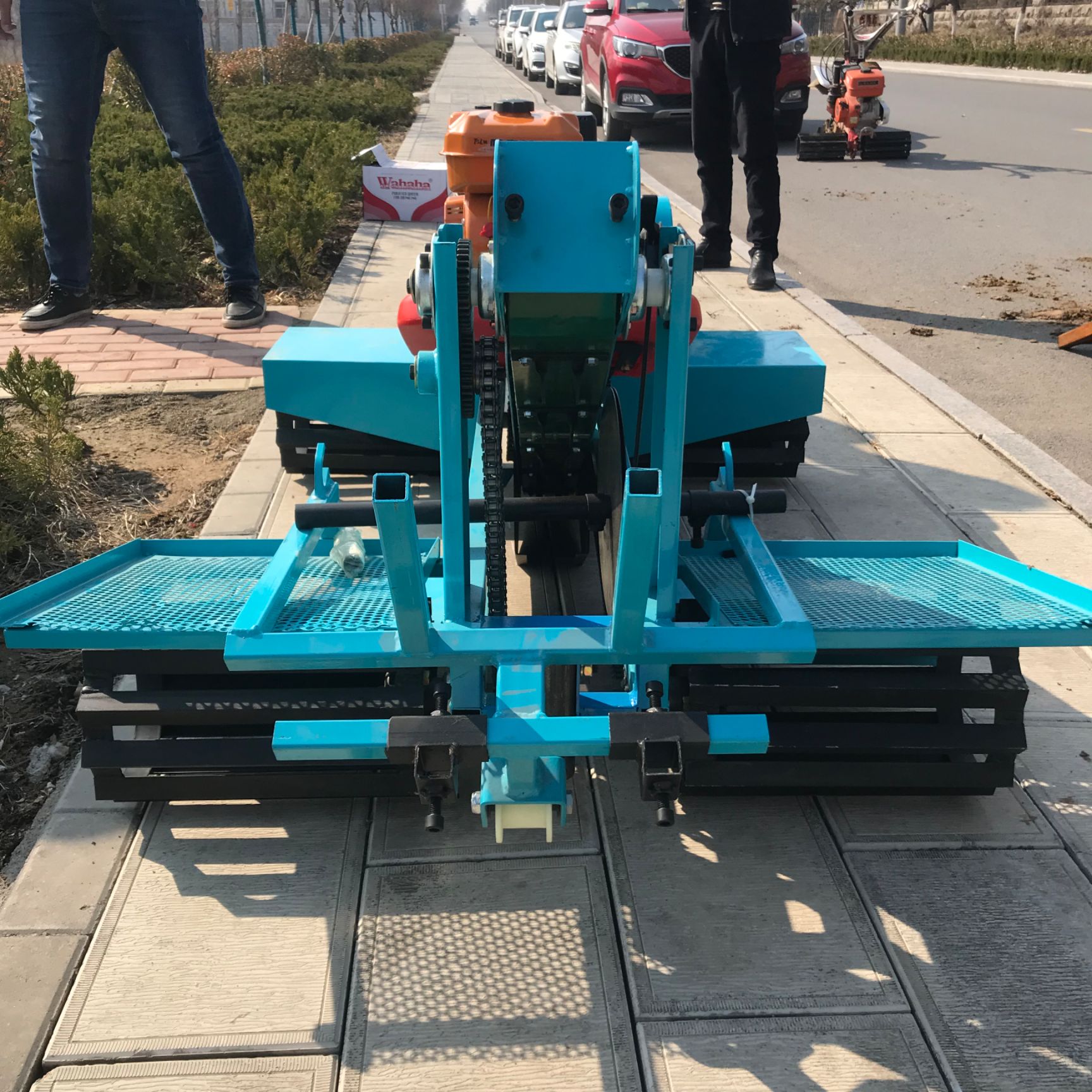 大姜播种机土豆芋头播种机乘坐自由式种距25播种均匀