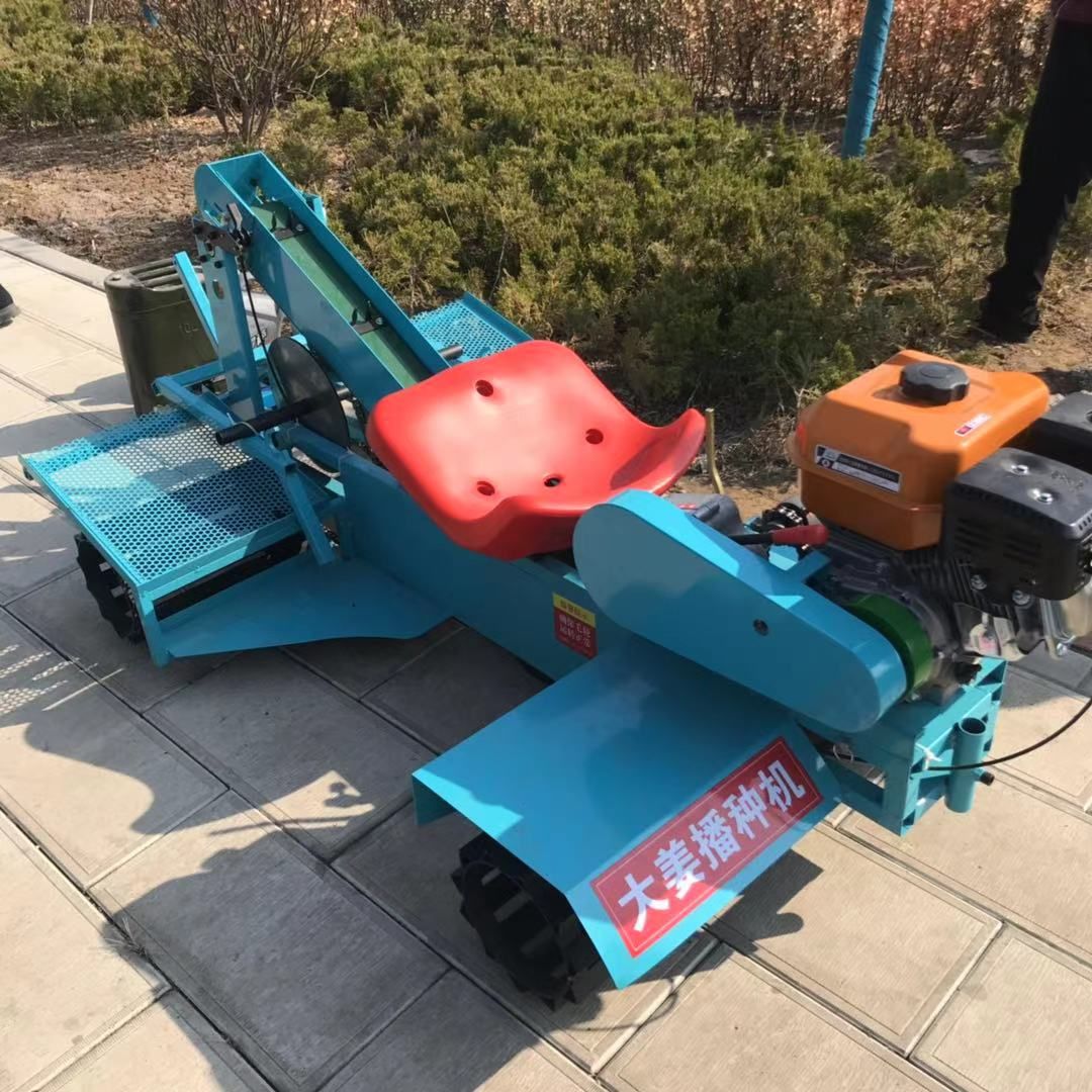 大姜播种机土豆芋头播种机乘坐自由式种距25播种均匀