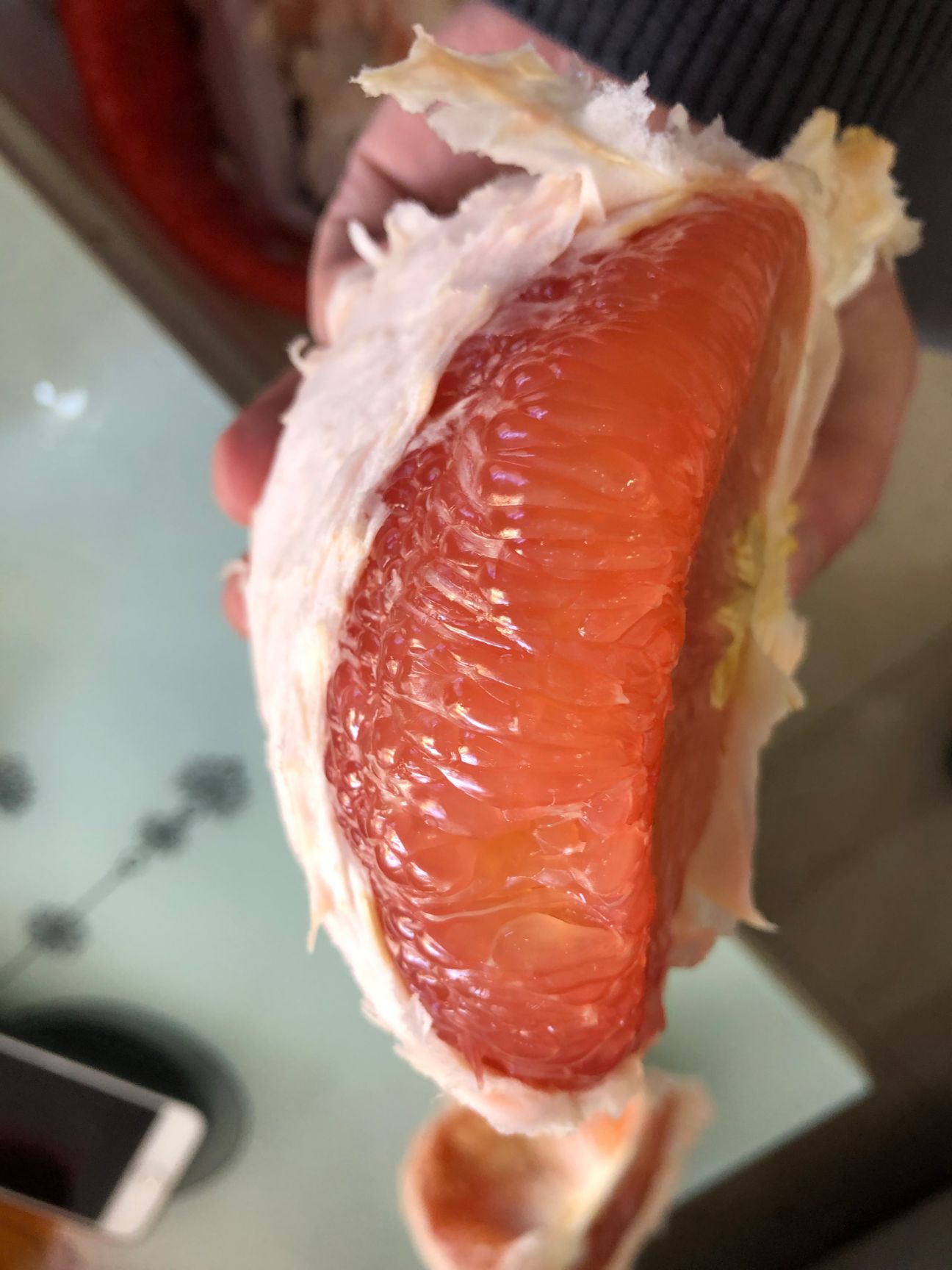 泰国红宝石柚苗  泰国红宝石青柚，果肉饱满多汁入口即化