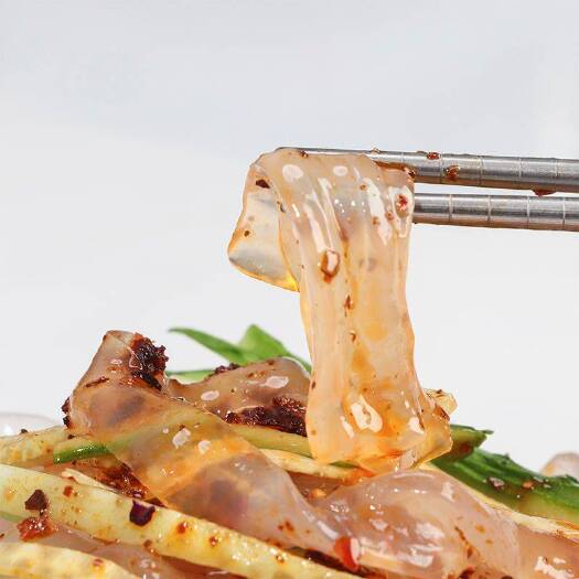 本溪【东北大拉皮】夏季速食凉拌菜凉调粉皮米皮凉拌水晶凉皮懒人速食