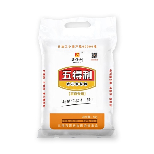 大名县小麦粉  五得利麦芯颗粒粉5公斤