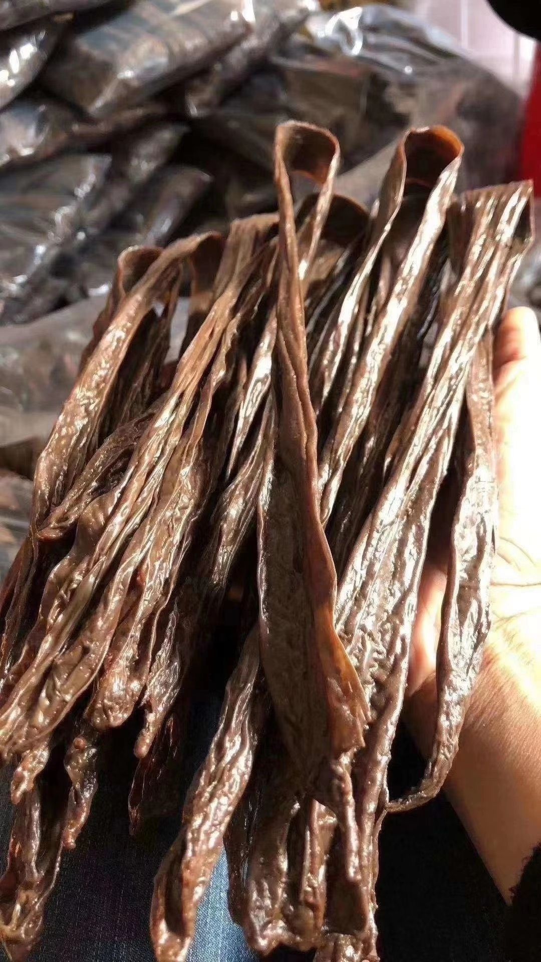 客家河源特产黑豆腐竹一支竹纯手工制作***