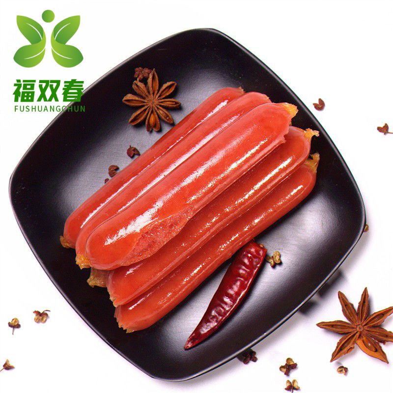 香肠/腊肠  福双春双烤肠香肠原味早餐风热狗烧烤50根肉