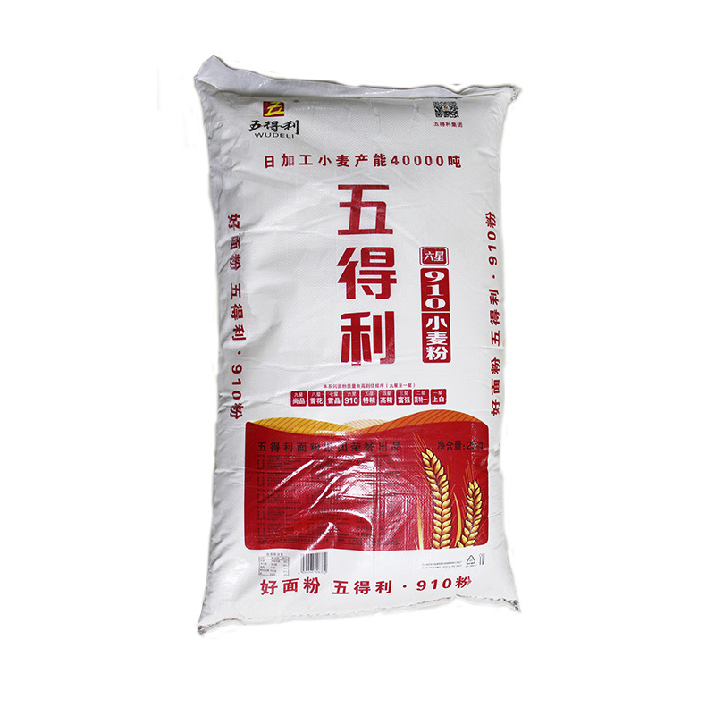 面筋粉 五得利六星910小麦粉25kg面粉馒头包子饺子中式面