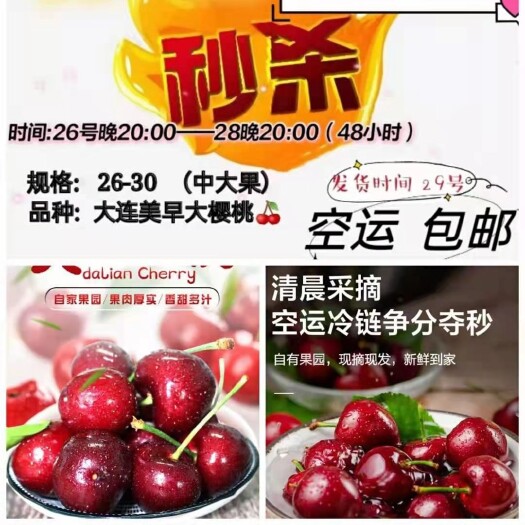 大连美早樱桃 美早车厘子大樱桃