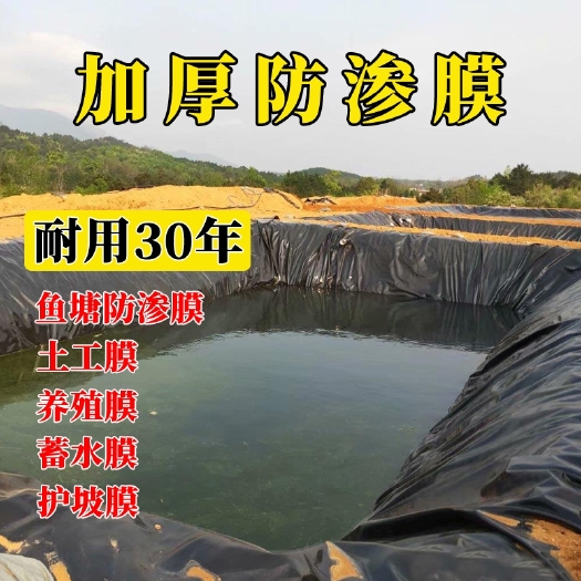 郯城县防渗膜鱼塘专用养殖防水膜蓄水池防水布藕池土工膜黑色塑料薄膜