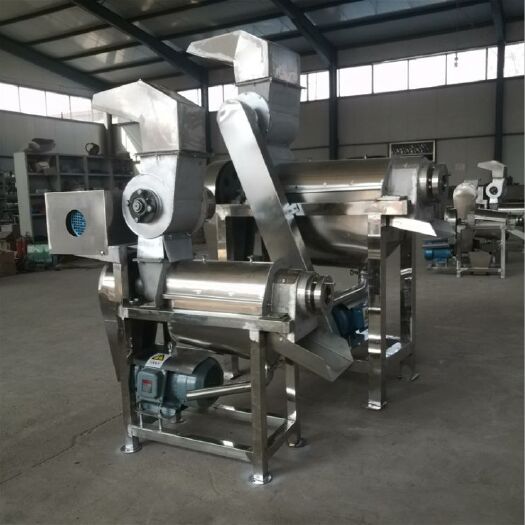 曲阜市工业水果榨汁机大型桑葚蓝莓榨汁机螺旋果蔬破碎榨汁机