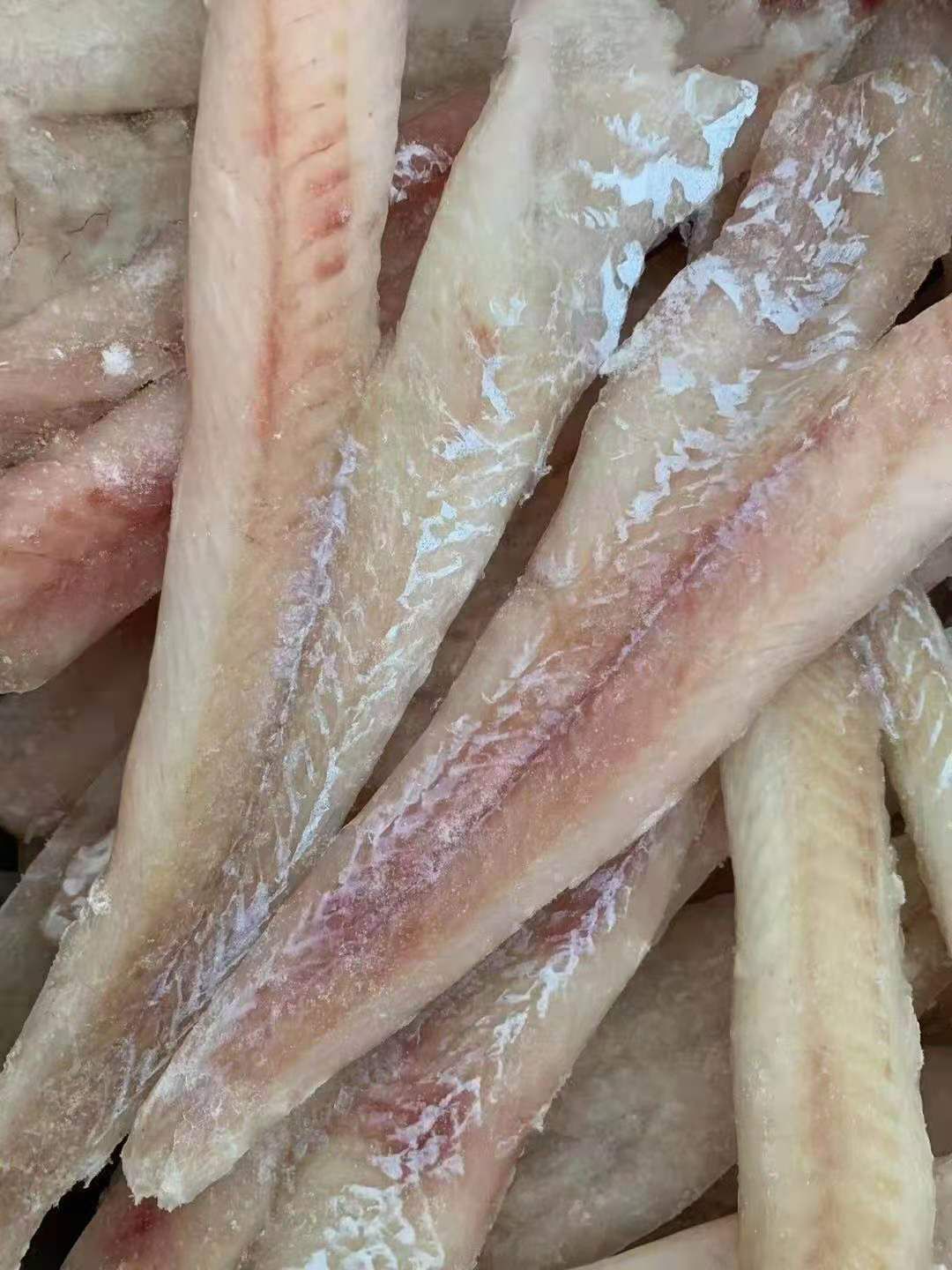 鳕鱼片去片去刺干冰狭片新鲜柳冷冻阿拉斯加深海肉海鲜片
