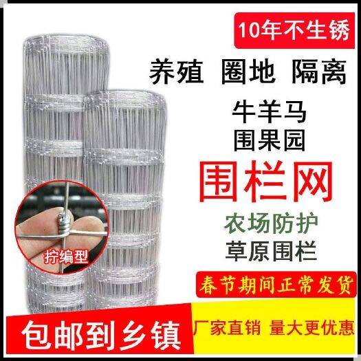电焊网  镀锌防锈养殖网铁丝网围栏防护网鱼塘网牛栏网养牛养羊果园围栏网