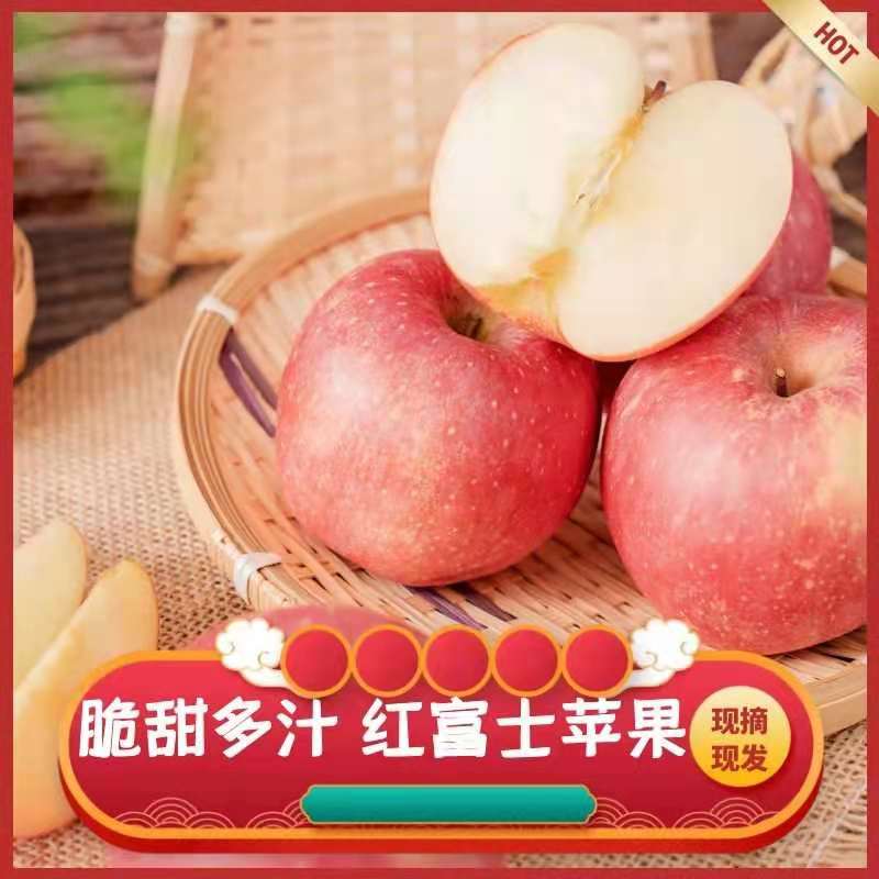 紅富士蘋(píng)果靜寧紅富士【壞單包賠】新鮮水果