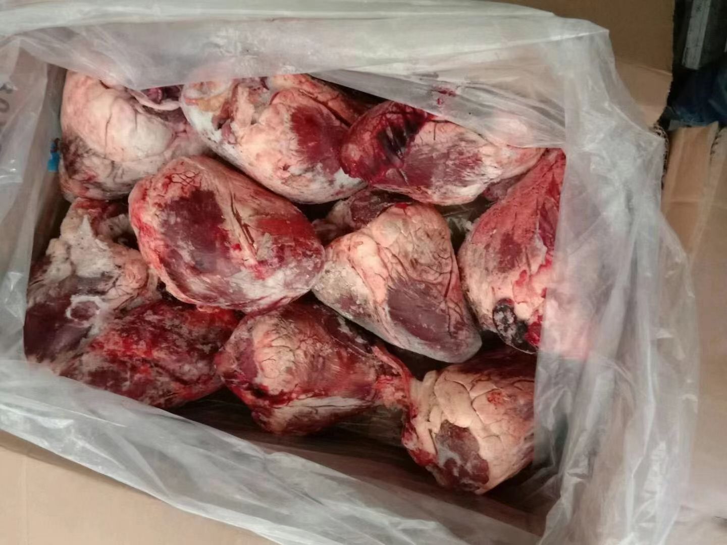 牛心冷冻牦牛心黄牛心脏 生牛心生骨肉 牛心汉堡 牛杂牛心黄牛
