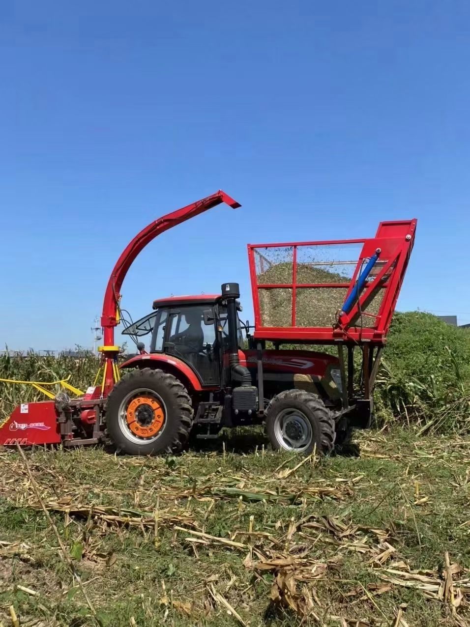 青貯機 玉米牧草青貯收穫機 圓盤式青儲機 1804拖拉機加裝青儲機