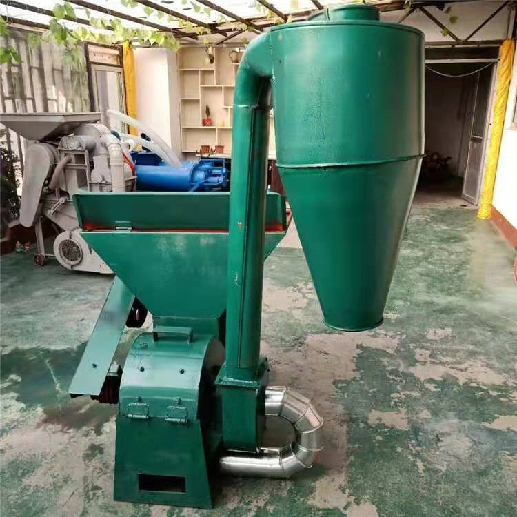 双沙克龙饲料粉碎机 可自动进料