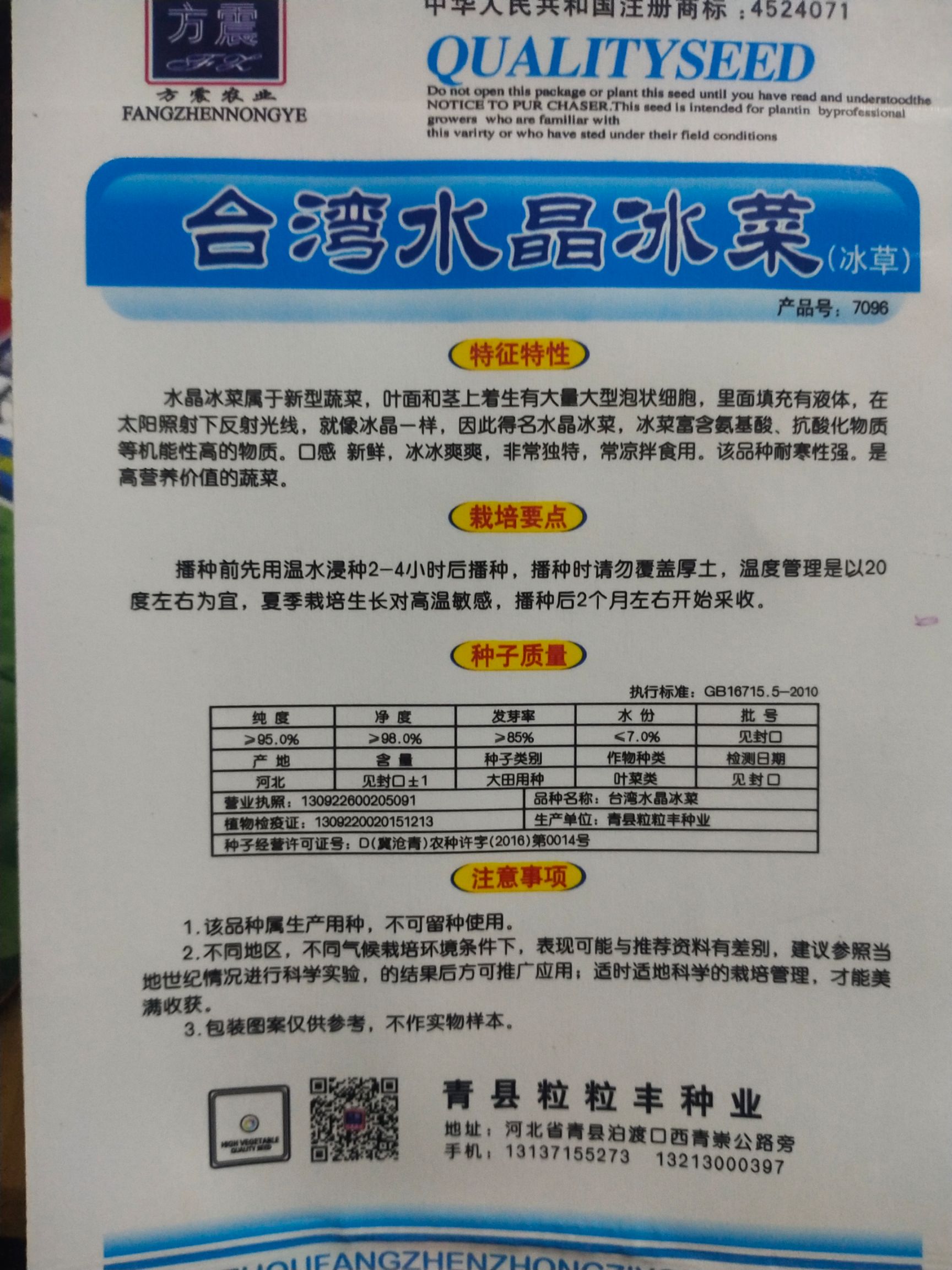 冰草种子  水晶冰菜 口感新鲜，冰冰爽爽，常凉